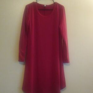 Long Sleeve Women's Midi Dress XL